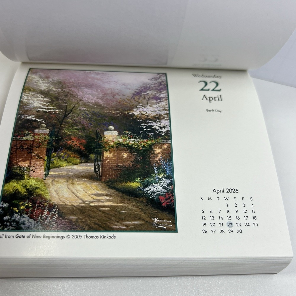 Thomas Kinkade Studios 2026 Day-to-Day Calendar Desktop Scenery Daily - Picture 4 of 10